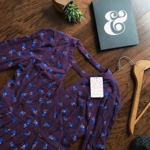 Free People Tegan Long Sleeve Mini Dress